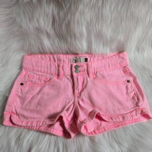SO 5-Pocket Shorties Double Button Pink Shorts Women's Size 3
